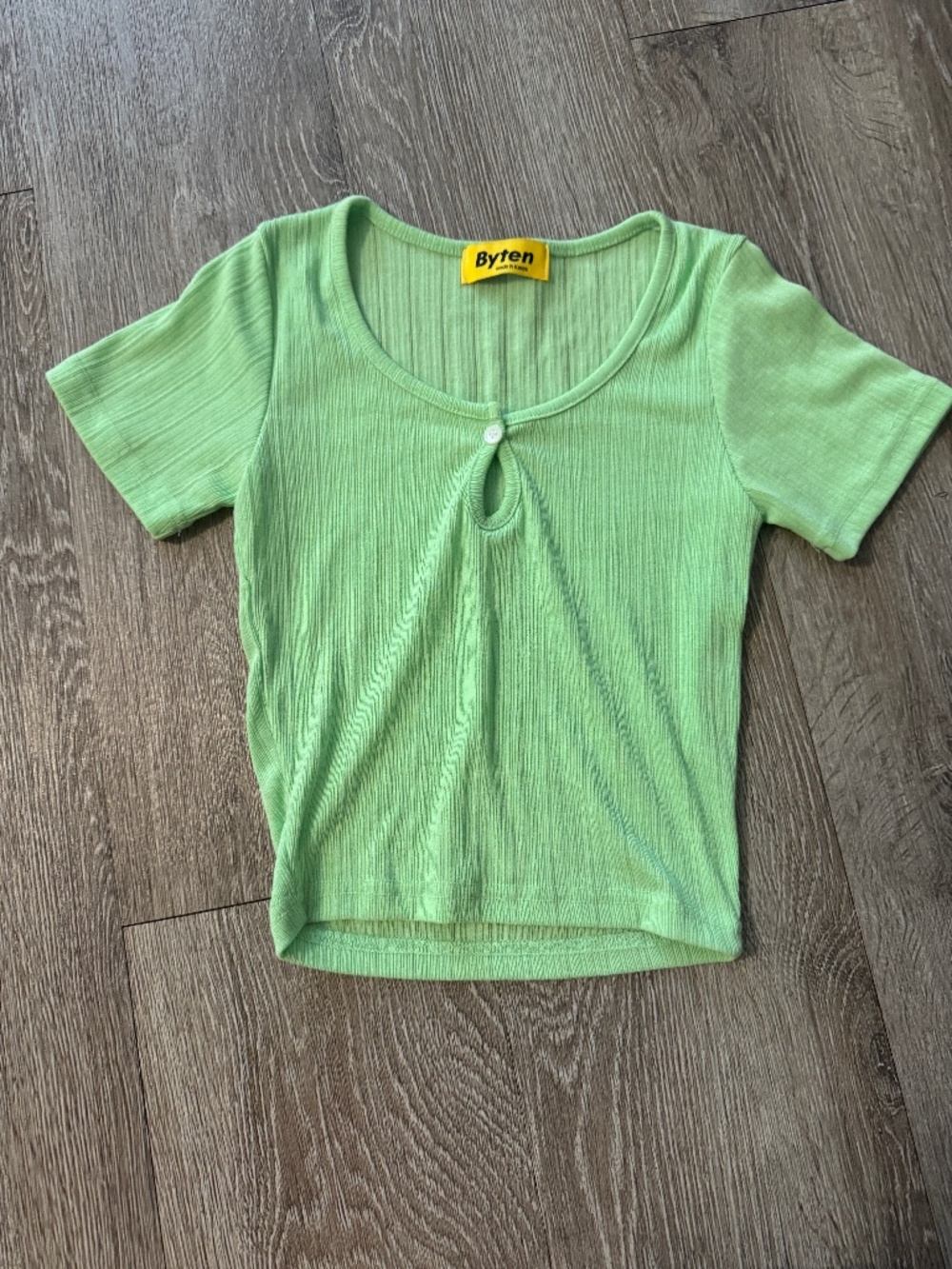 Neon green Korean tee